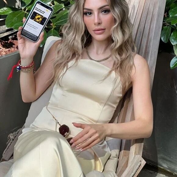 ZARA CREAM SATIN EFFECT MIDI DRESS - Picture 5 of 16